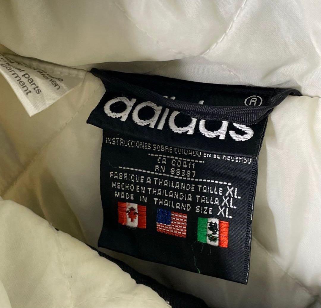 80sヴィンテージ 万国旗 トレフォイル 中綿ジャケット モノトーン