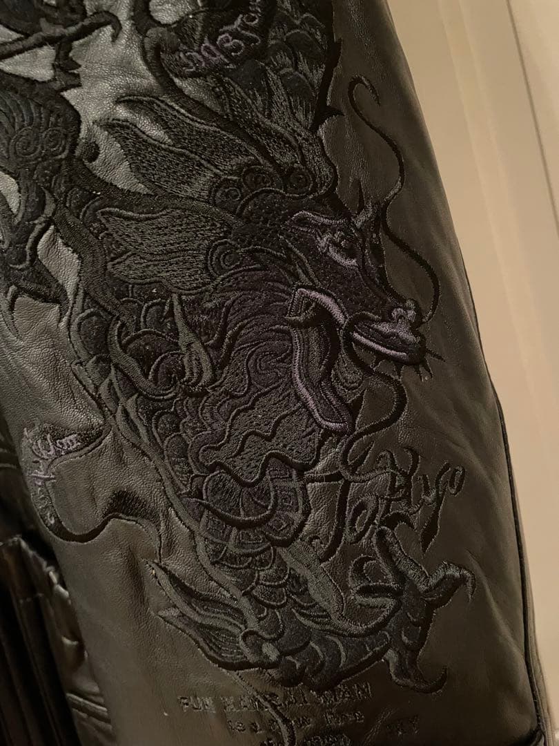 超希少　VIP ジャネットジャクソン　龍刺繍　山本寛斎　羊革