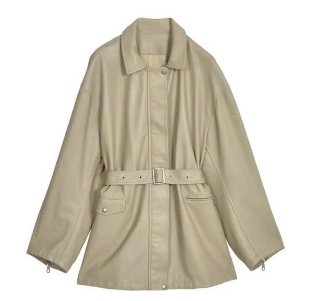 Ameri VINTAGE GENTLE FAKE LEATHER JACKET - メルカリ