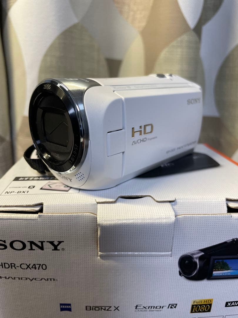 た*つ様 SONY HDR-CX470 純正予備バッテリー付き ホワイト 本体 超絶コスパのビデオカメラ【SONY HDR-CX470】レビュー。軽量小型で安い