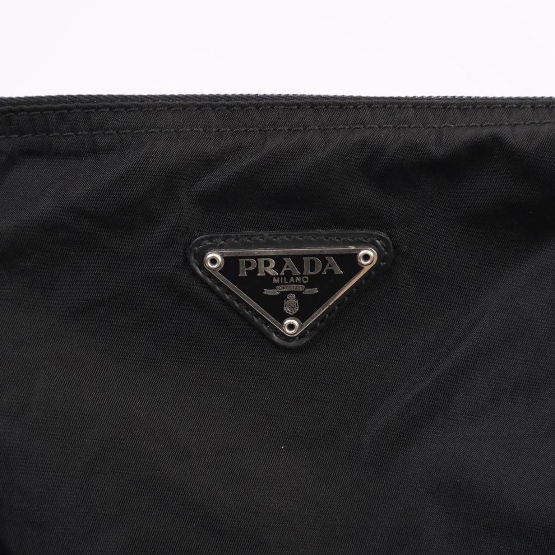 極美品】PRADA テスートナイロン ポーチ トライアングルロゴ 黒 - メルカリ