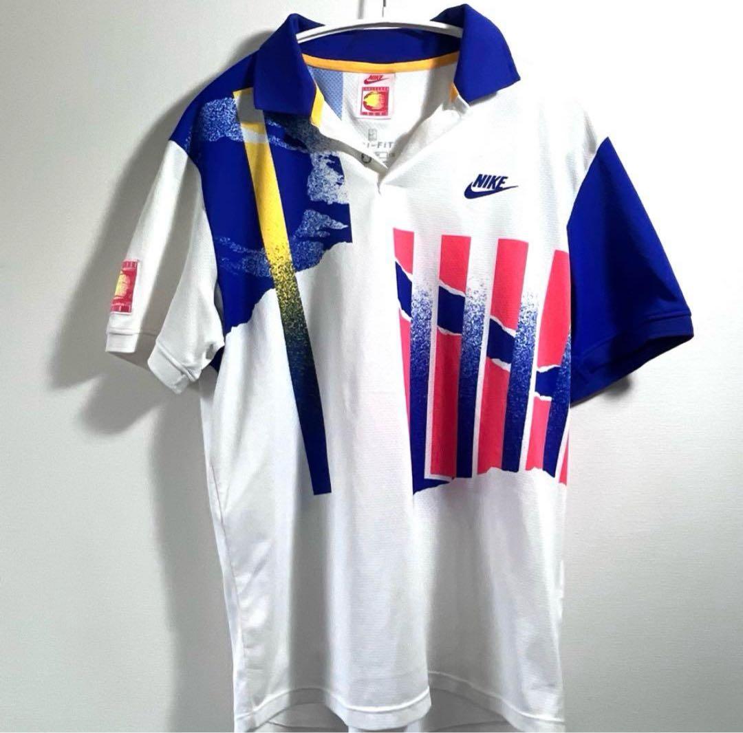 チャレンジコート NIKE テニス ウェア アガシ 復刻版 L 美品
