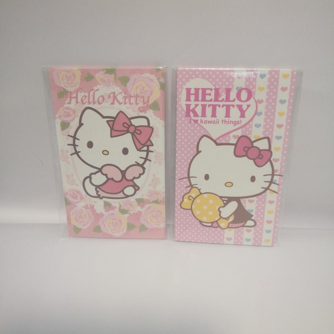 未使用　ハローキティ ポチ袋、メッセージカード入れ16点セット　シールつき。