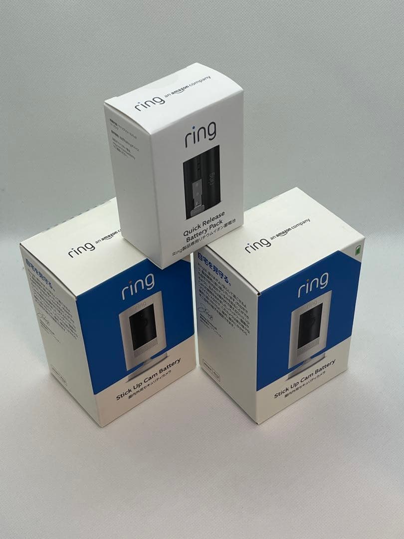 2個セット予備バッテリー付Ring Stick Up Cam Battery