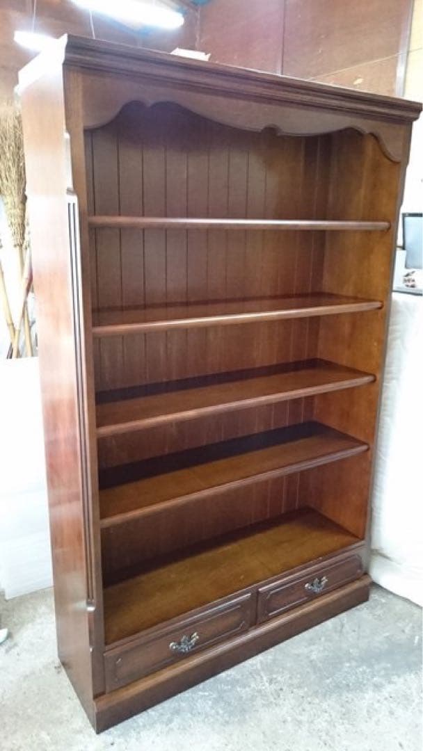 なっつ◎karimoku カリモクコロニアル家具 オープン書棚 本棚 karimoku カリモク家具 オープン書棚 コロニアル 本棚 （ 本棚）の買取