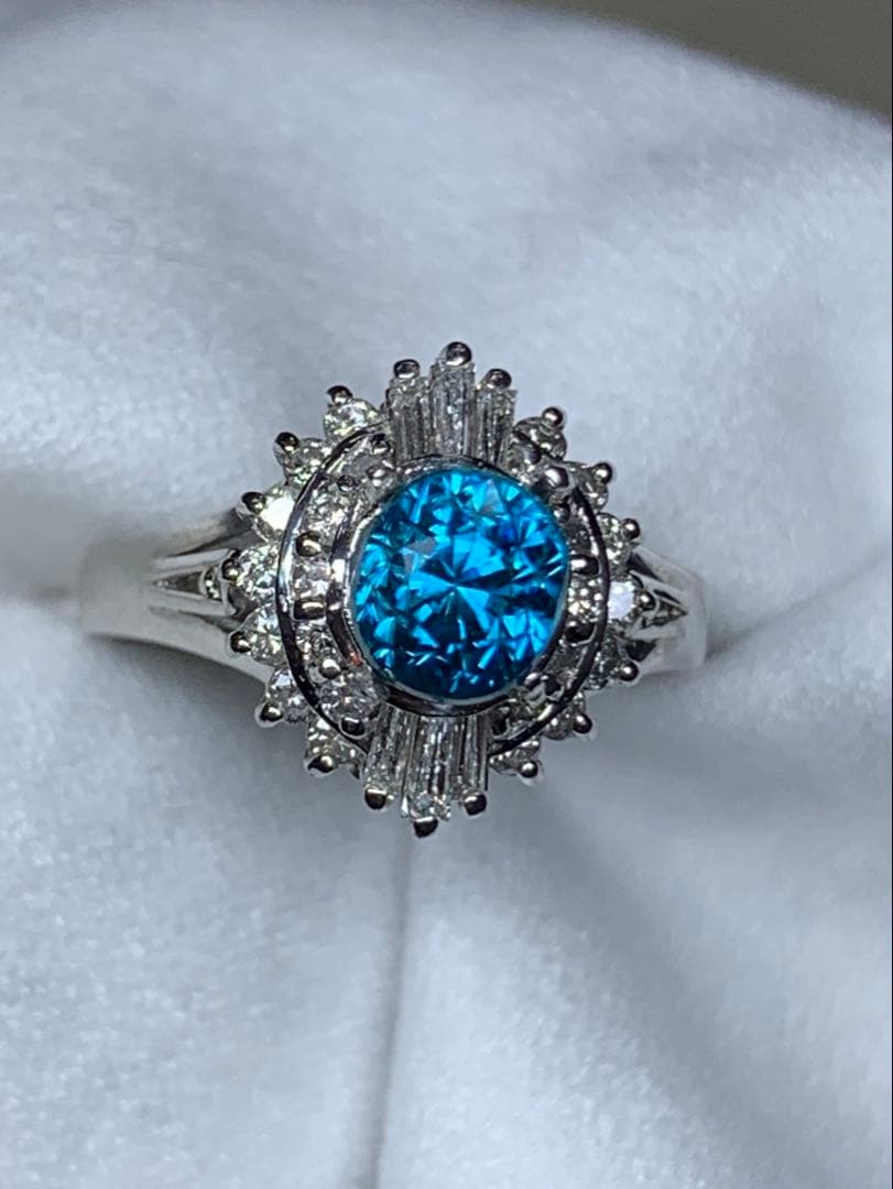 チ*介様 天然ブルージルコン 1.905ct