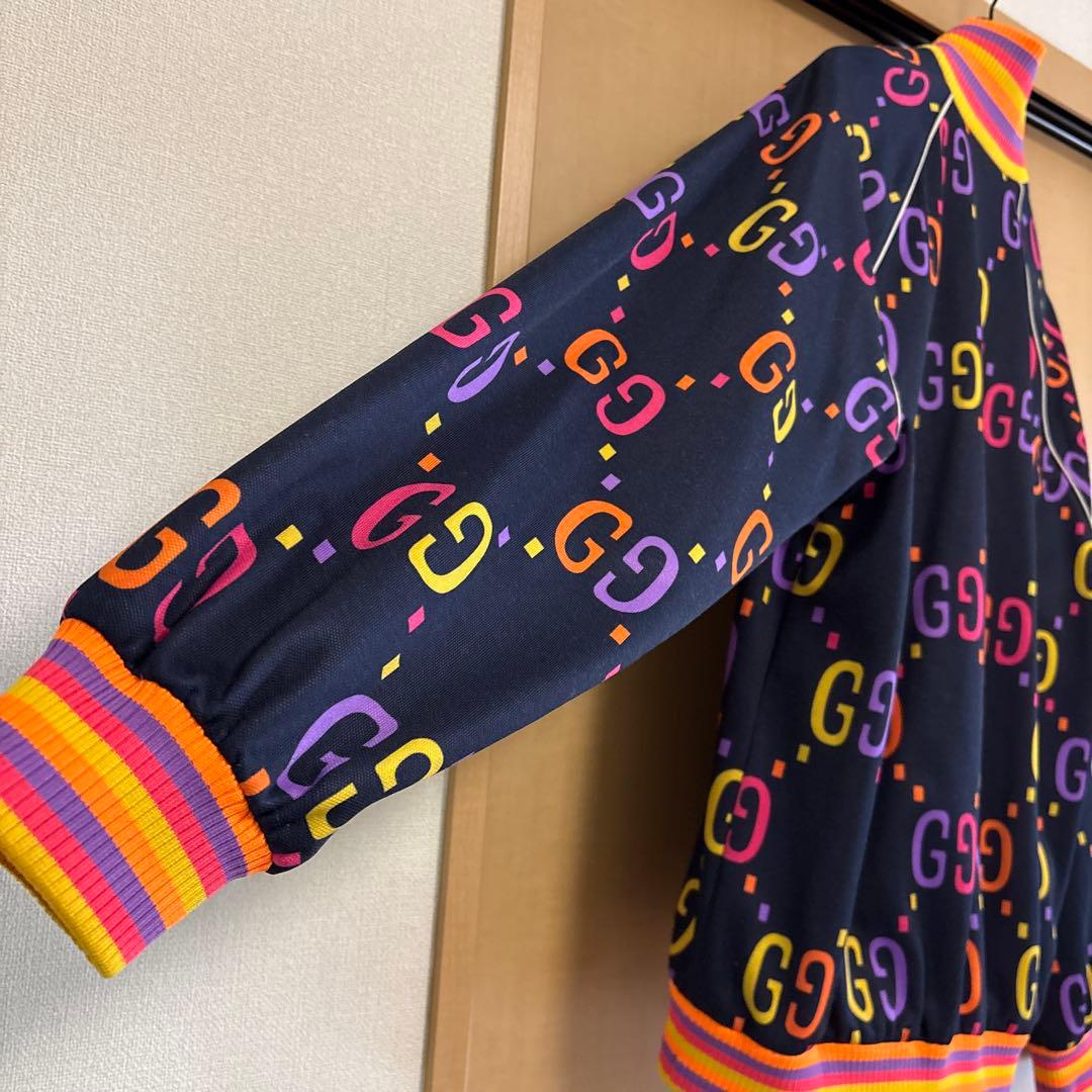 GUCCI テクニカルジャージ ジャンボGG 総柄ジップジャケット