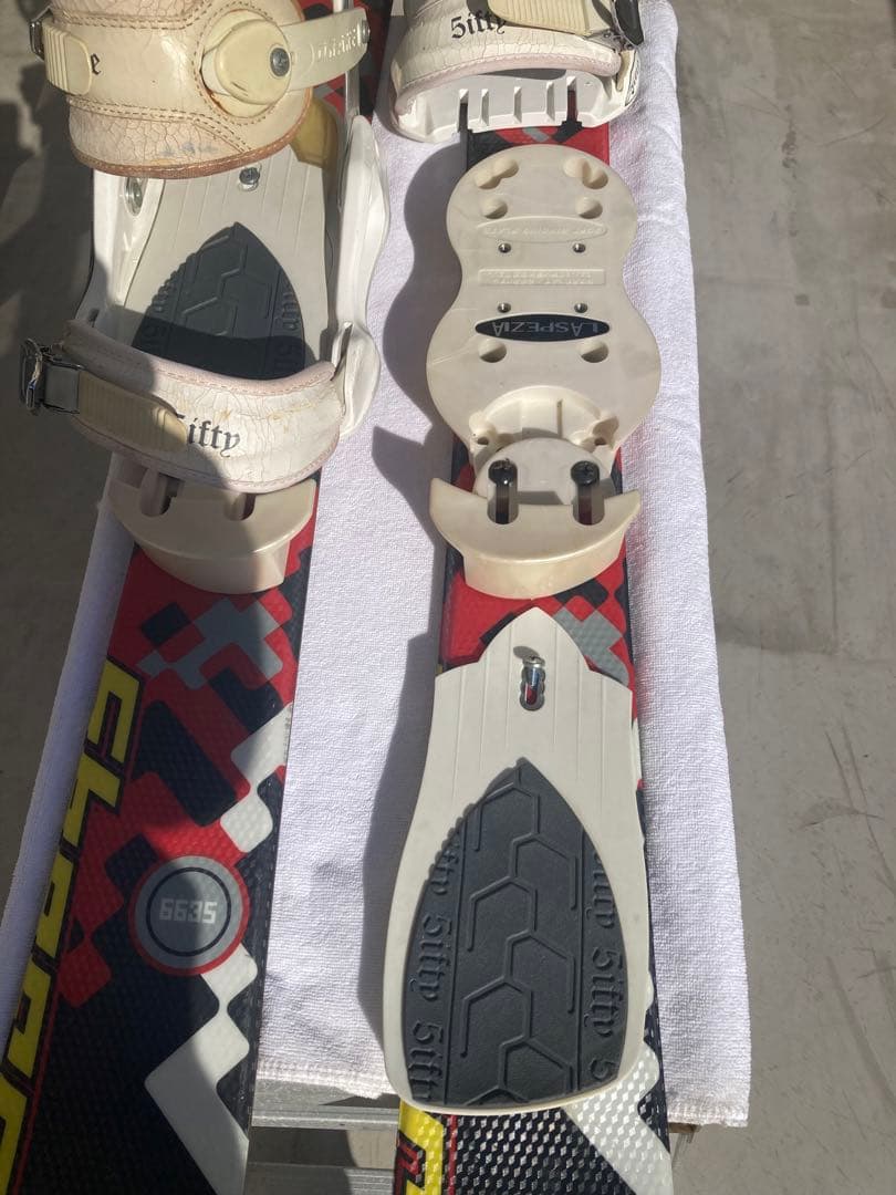 ショートスキー(ファン)スノーボード ブーツ用SALOMON×DRAKE赤黒黄