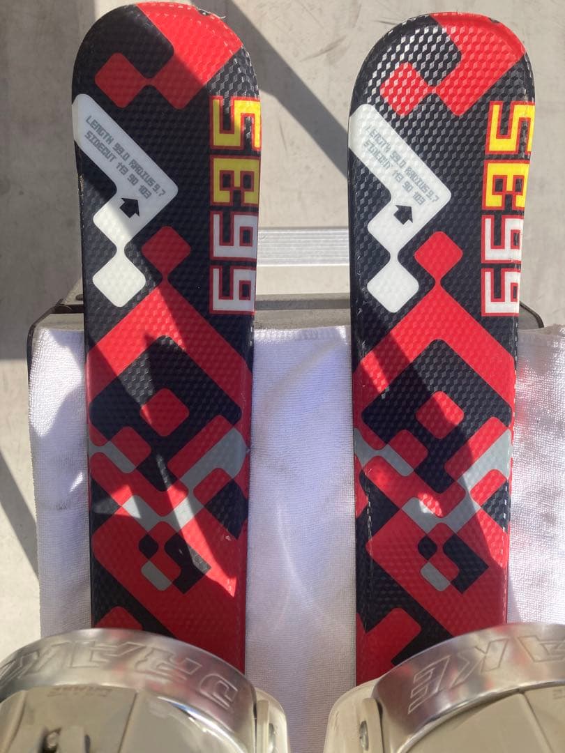 ショートスキー(ファン)スノーボード ブーツ用SALOMON×DRAKE赤黒黄