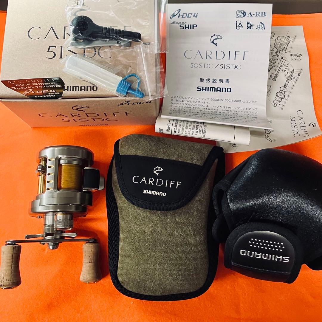 極美品】SHIMANO CARDIFF 51SDC 左ハンドル シマノ ベイト