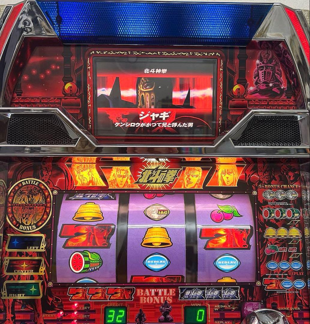 パチスロ実機 初代 北斗の拳 4号機 拳王パネル