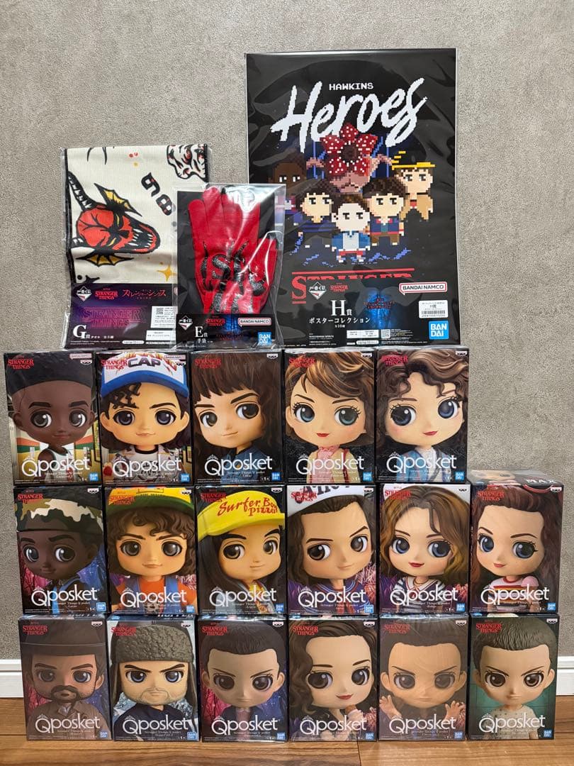 ストレンジャーシングスQposket17点セットおまけ付き ストレンジャーシングス Qposket 9体セット - メルカリ