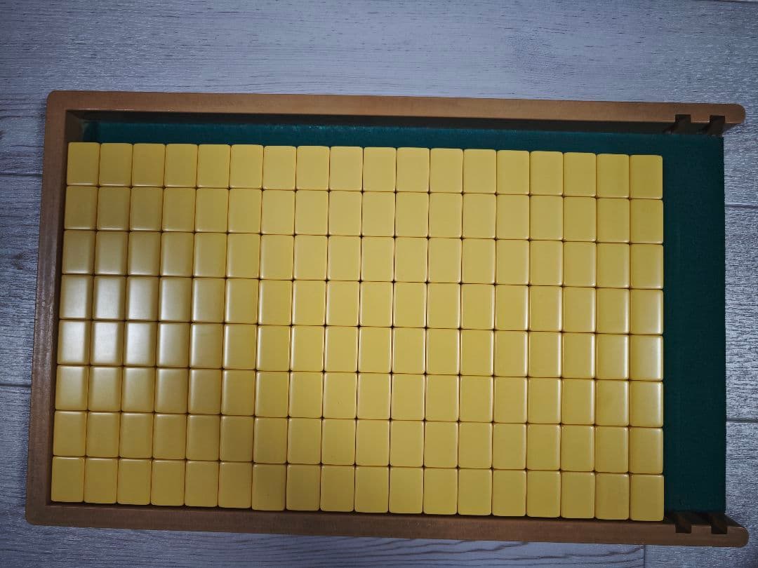 AM-7901A型　雀豪MK3 (マーク3）麻雀牌セット 黄トレイ付き