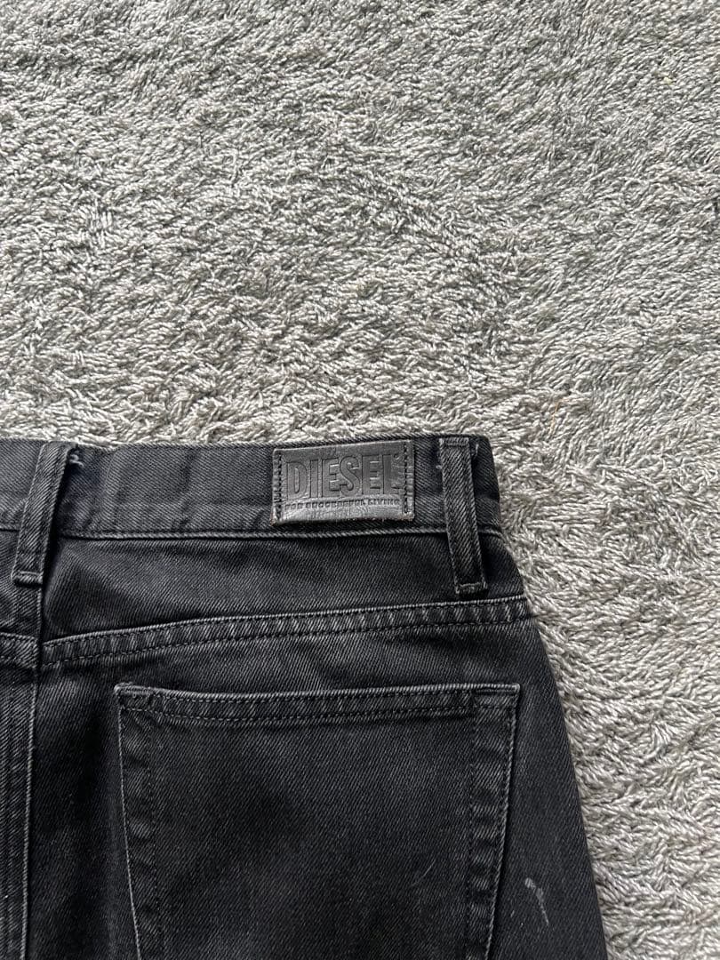 パンツ \"DIESEL\" Black Wide leg Denim