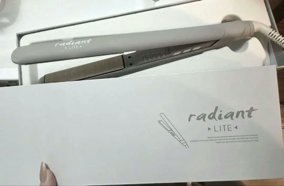 radiant LITE ストレートヘアアイロン グレー radiant（ラディアント） ライト 24mm ストレートアイロン シルクプロ