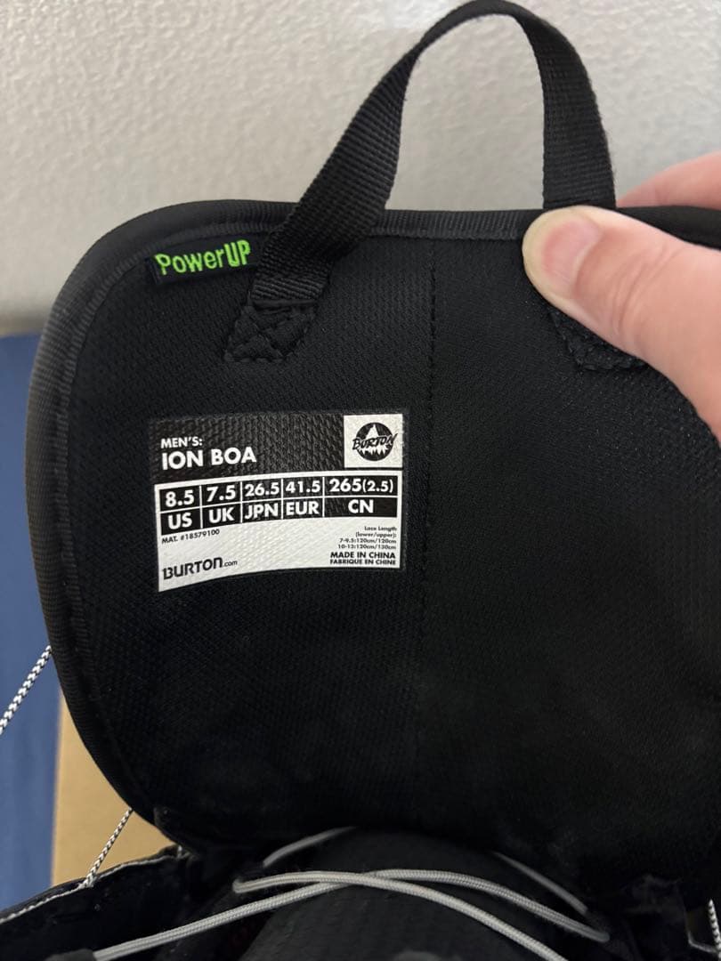 BURTON ION BOA ダブルボア ブラックカモ 26.5cm