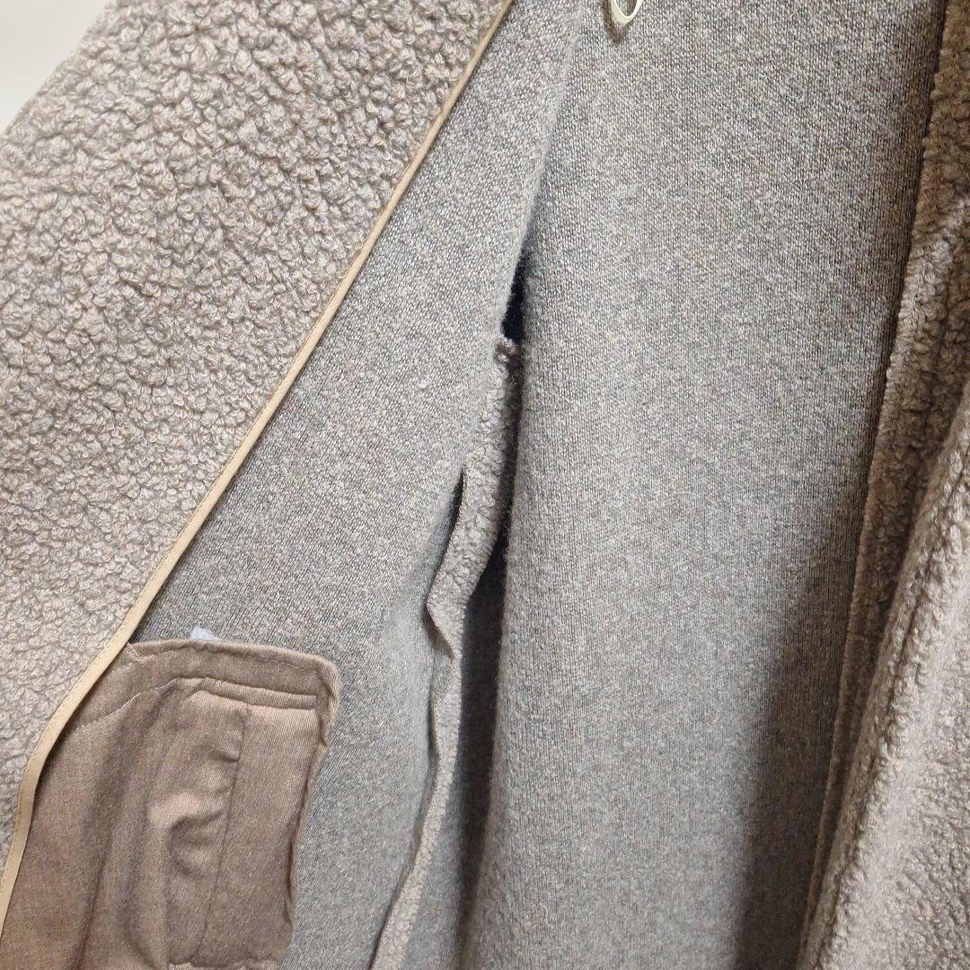 めぐ様専用【新品タグ付】23区 ボアジャージーノーカラーコート 38