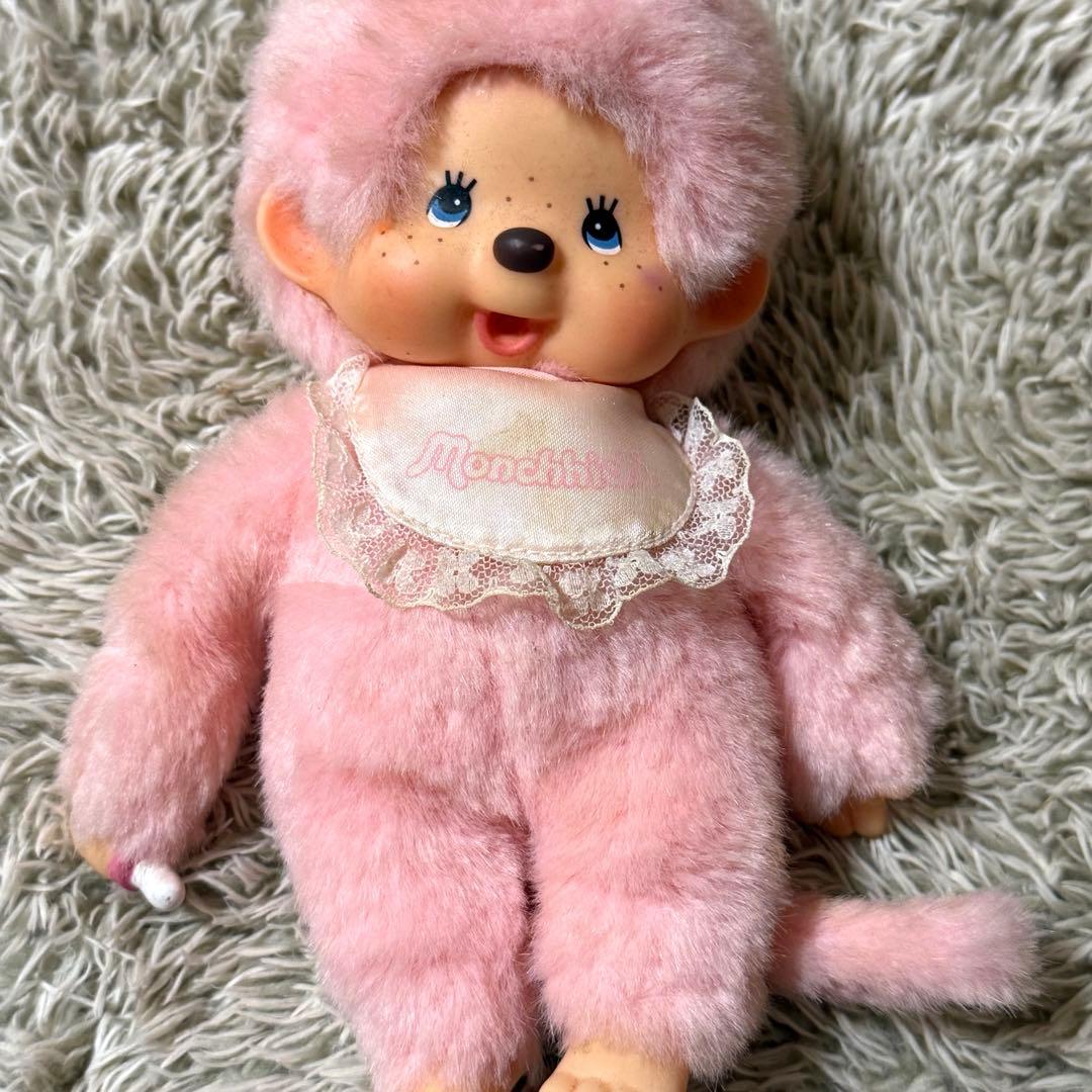 モンチッチ レトロ ぬいぐるみ ピンク