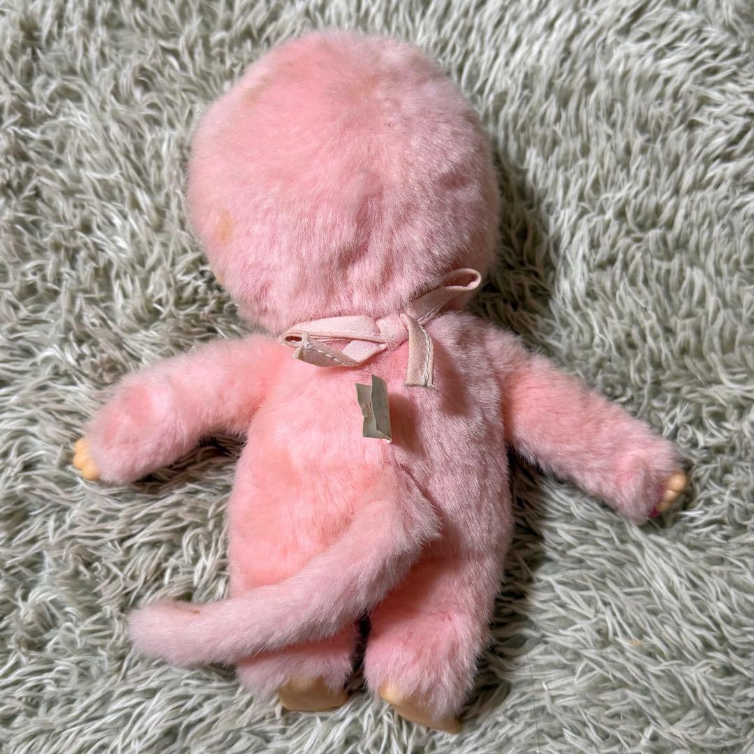 モンチッチ レトロ ぬいぐるみ ピンク