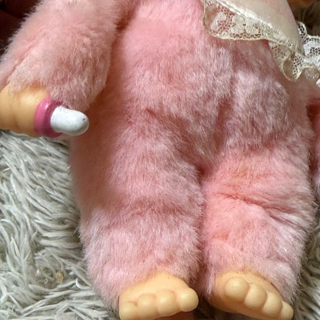 モンチッチ レトロ ぬいぐるみ ピンク