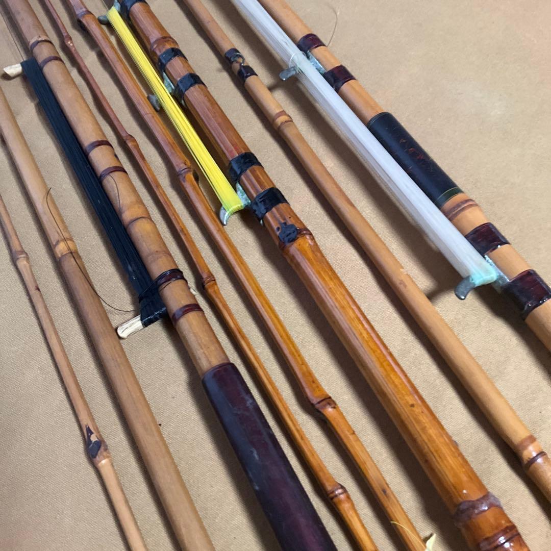 竹竿、和竿、(中通し式、ガイド式)訳ありジャンク品 - メルカリ