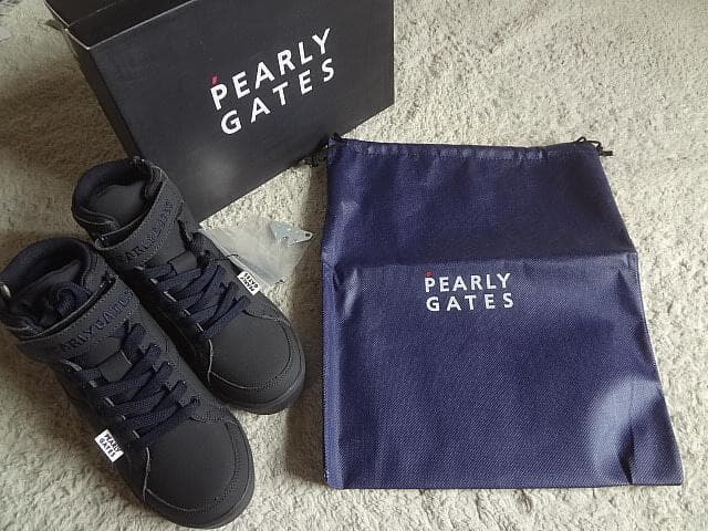 パーリーゲイツ(23.5CM)ハイカットお洒落レディースゴルフシューズ