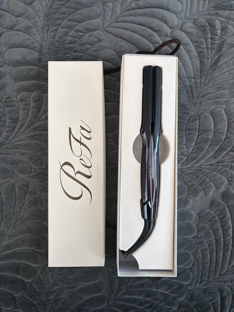 リファ ストレートアイロン ブラック リファパワーストレートアイロン プロ - ReFa POWER STRAIGHT IRON PRO