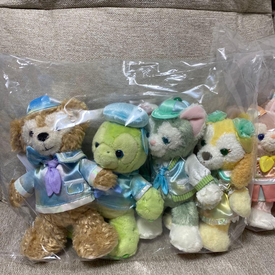 バケパ限定 ダッフィーアンドフレンズ ポージープラッシー7体セット売り