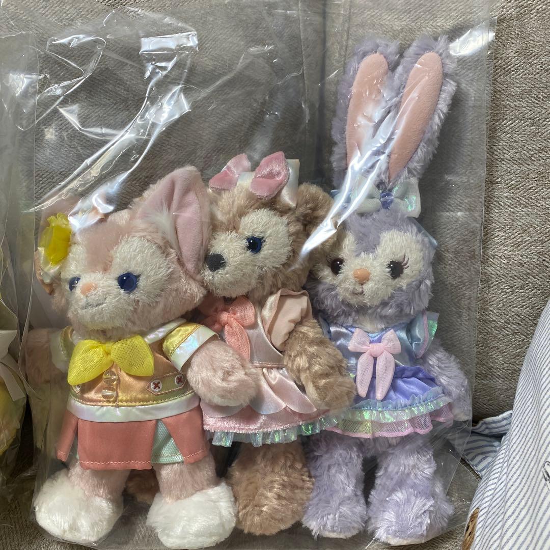 バケパ限定 ダッフィーアンドフレンズ ポージープラッシー7体セット売り