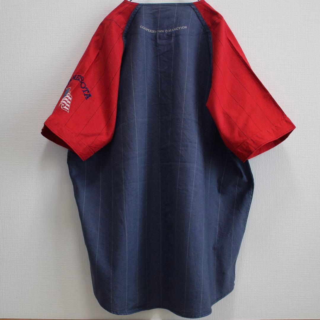 90's Minnesota Twins クーパーズタウン XL古着ゲームシャツ - メルカリ