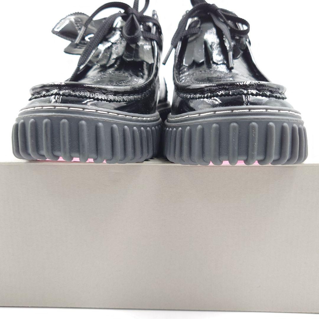 美品 クラークス トーヒルハート 26.5cm 黒 厚底 ハート ワラビー