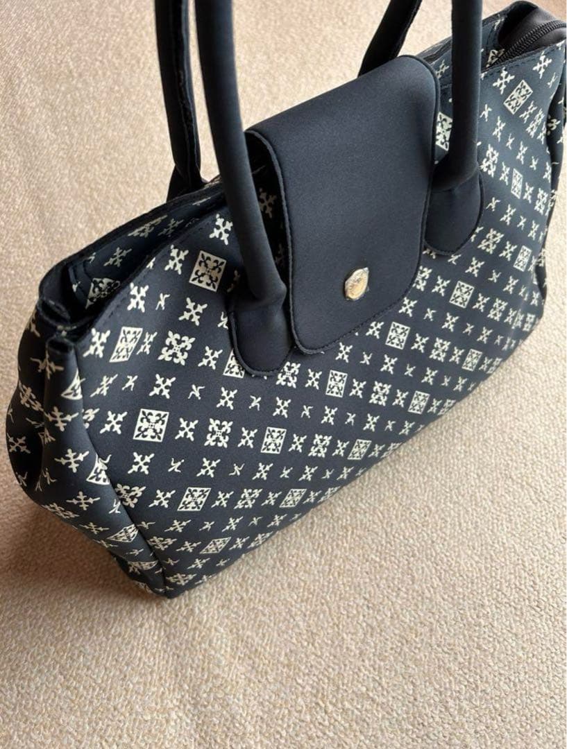 russet デイリーラシット ネオプレンボストンバッグ ネイビー紺色