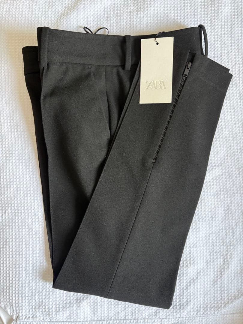 新品 】最終値下げ タグ付 ZARA ブラック パンツ ザラ セール 今季