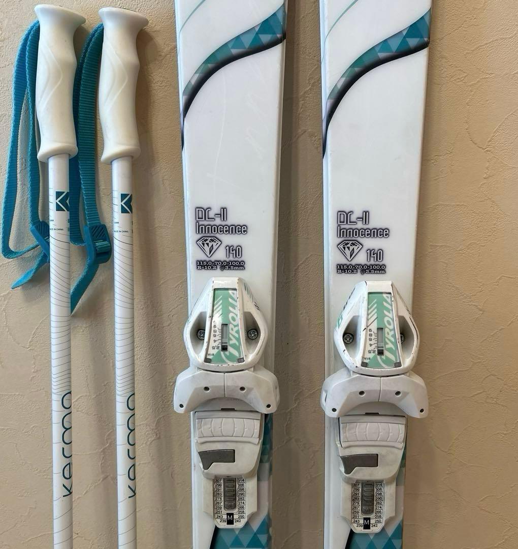 ◾️カービングスキーセット 板140㎝ ブーツ24.5㎝ 女性用 レディース