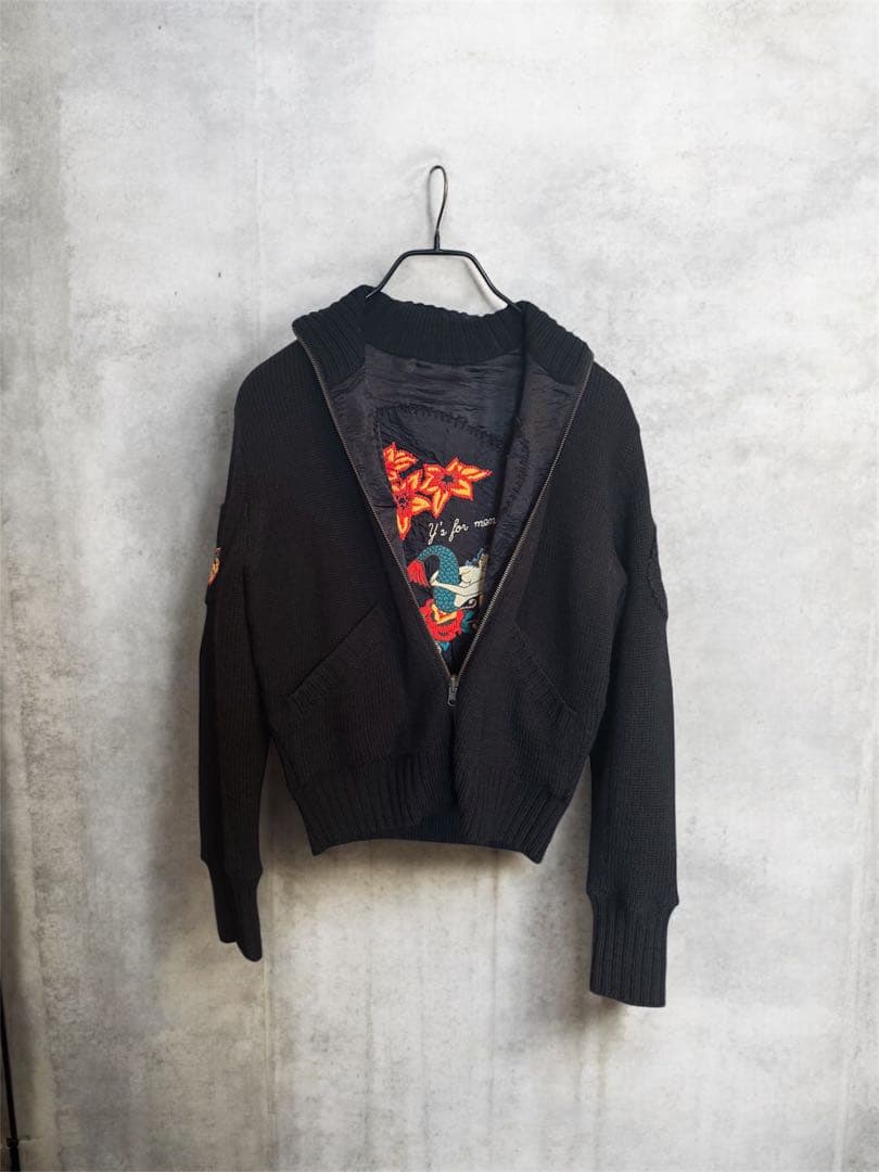 ア*オ様 Y's ワイズ Yohji Yamamoto 刺繍 リバーシブルブルゾ - メルカリ