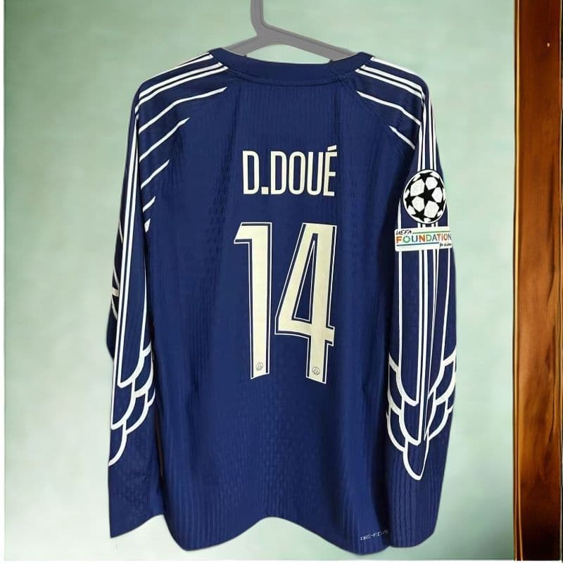 パリ・サンジェルマン 長袖 シャツ 14番 D. Doué ナイキ パリ サンジェルマン PSG 25-26 スタジアム ホーム #14 デジレ