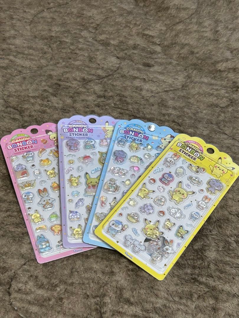 ポケモン サンリオ ボンボンステッカーセット【韓国限定】