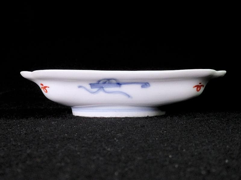 古伊万里 金襴手 桐に鳳凰 団龍紋に花の図 長角皿 289AS-BQs - メルカリ