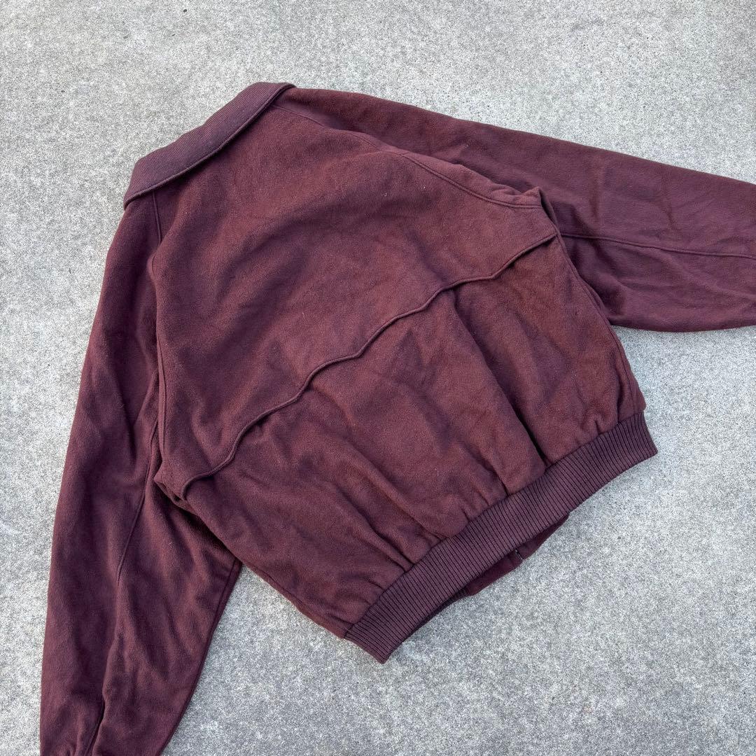 90's vintage ウールブルゾン ボルドー 短丈 アメカジ カジュ