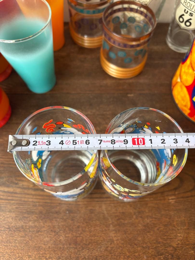アメリカン雑貨 SMURF スマーフ 1983 ビンテージグラス 2個セット