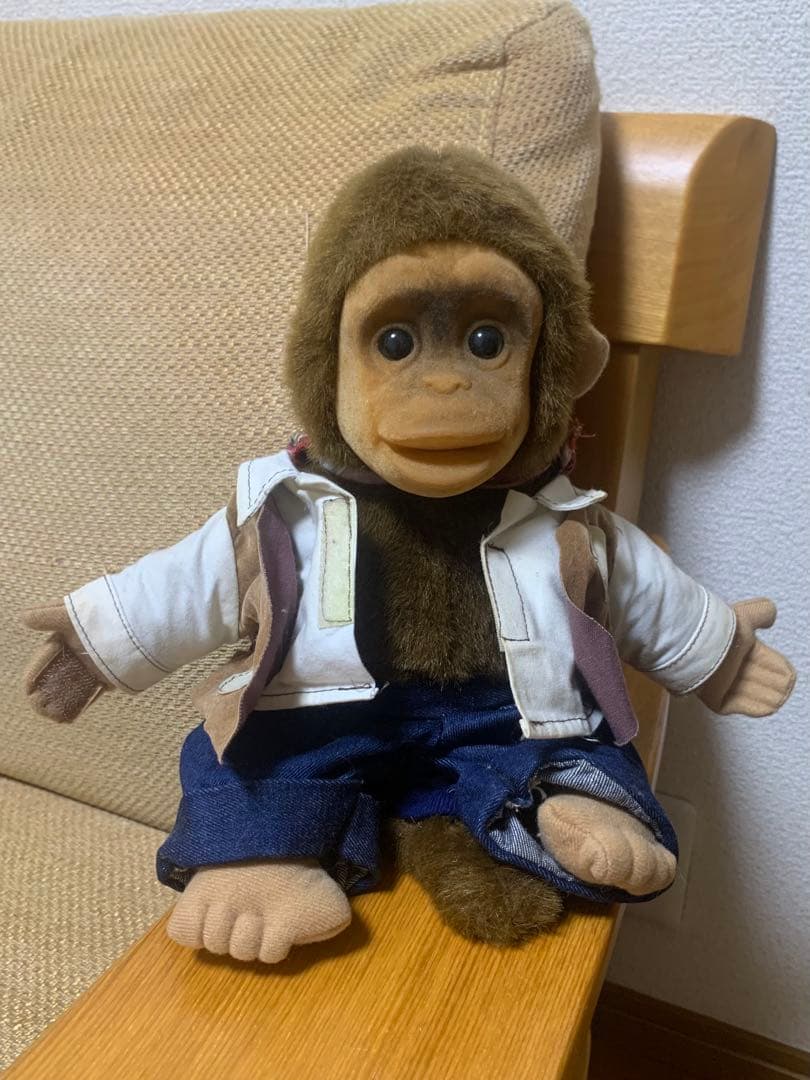 【レトロ】90s HOSUNG モンキー ぬいぐるみ