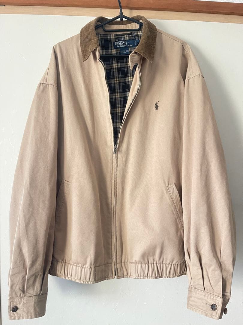 Polo by Ralph Lauren スイングトップ 襟コーデュロイ　L POLO by Ralph Lauren スウィングトップ 襟コーデュロイ ダーク