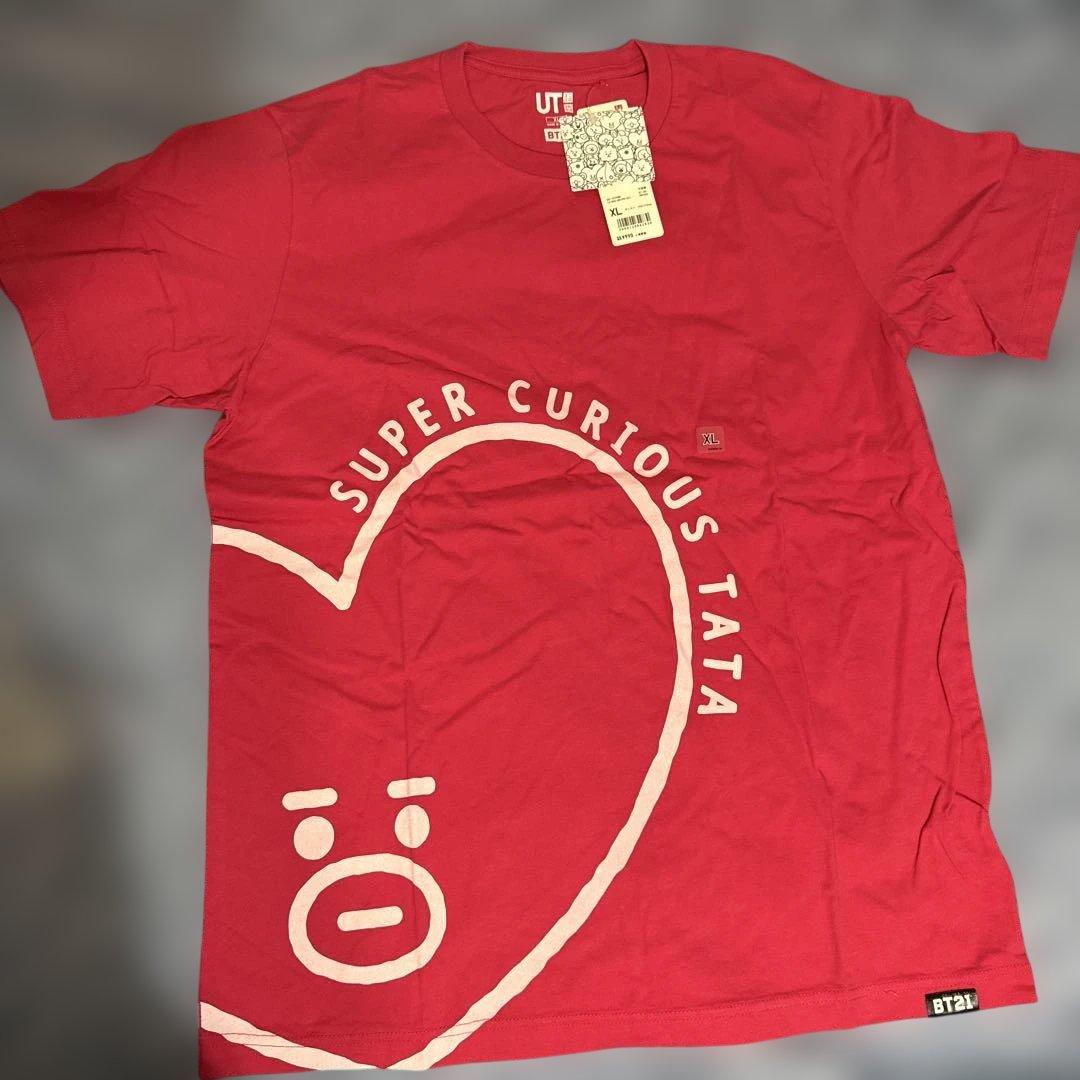 BT21 SUPER CURIOUS TATA Tシャツ XL - メルカリ