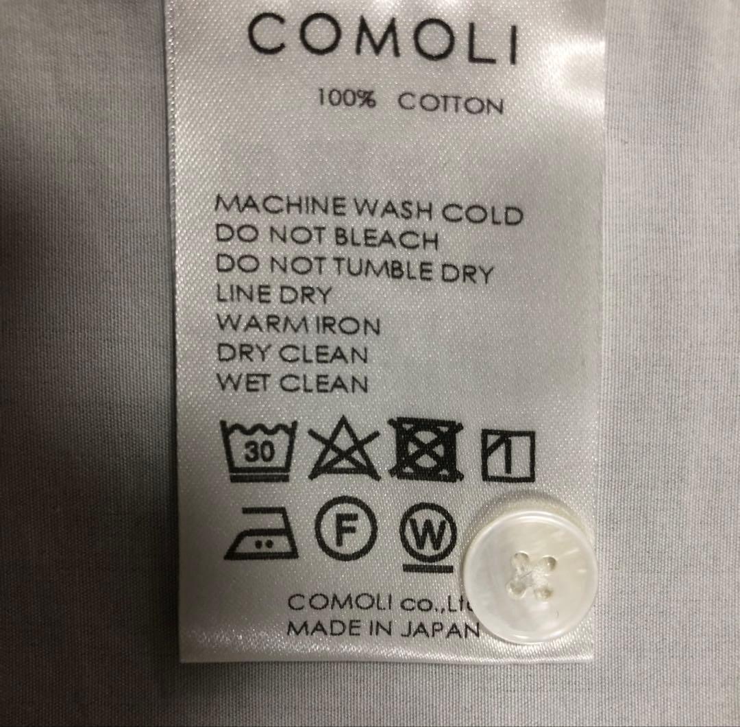 新型タグ付✨23aw美品 サイズ1 コモリシャツ 白 comoli - メルカリ