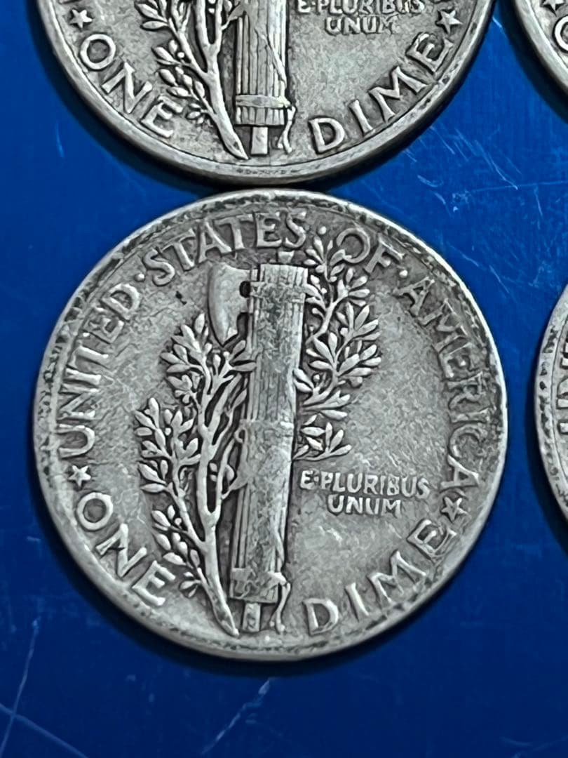 銀貨マーキュリーダイム 4枚セット Mercury dime silver - メルカリ