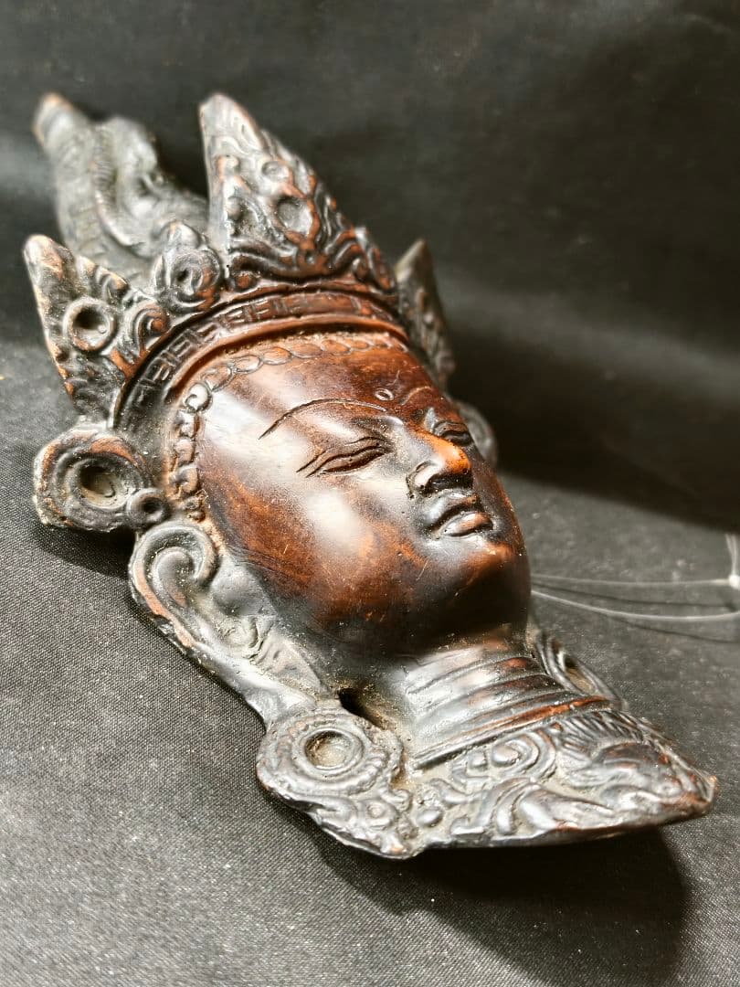 仏教美術 壁掛仏像 チベット密教 阿弥陀仏 旧家蔵出し 時代物 送料無料