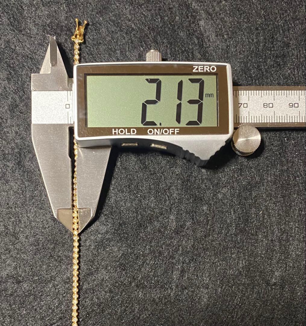 K18 ダイヤモンド テニスブレスレット 1.00ct 金 ゴールド