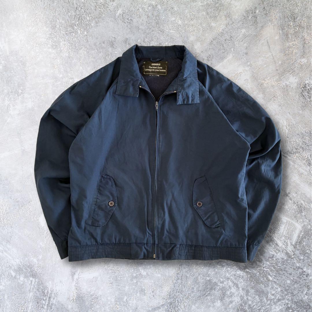 ブルゾン ジャケット 短丈 90s vintage アメカジ ノームコア 紺 - メルカリ