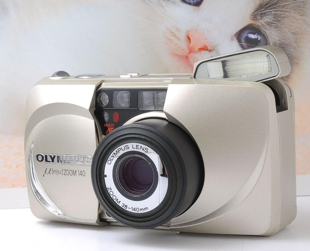 動作品】OLYMPUS μ ZOOM 140 コンパクトフィルムカメラの通販｜www