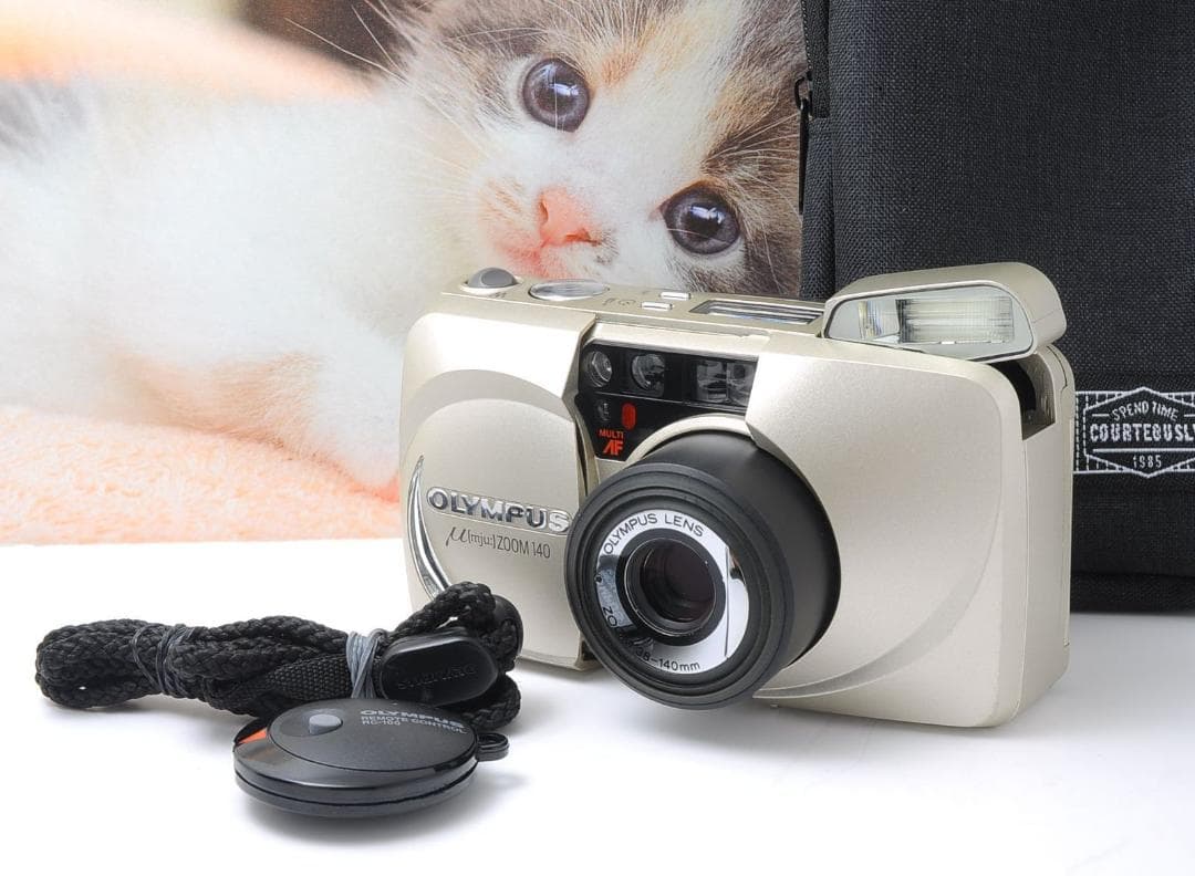 動作品】OLYMPUS μ ZOOM 140 コンパクトフィルムカメラの通販｜www